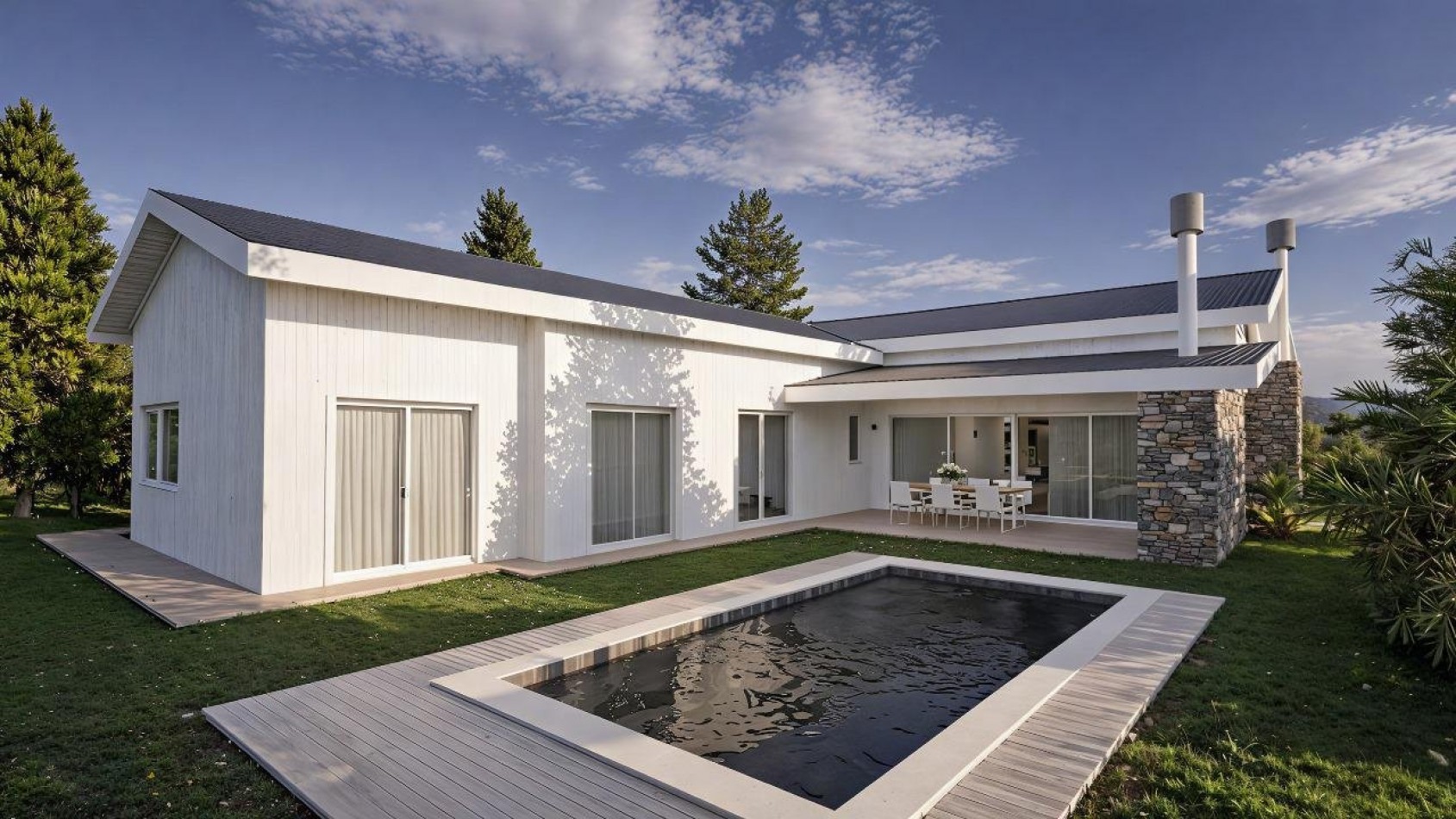 Casa 5 ambientes, en construccion, Costa Esmeralda.